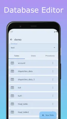 HiSQL - MySQL Client android App screenshot 7